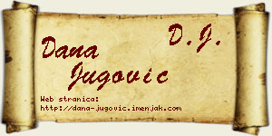 Dana Jugović vizit kartica